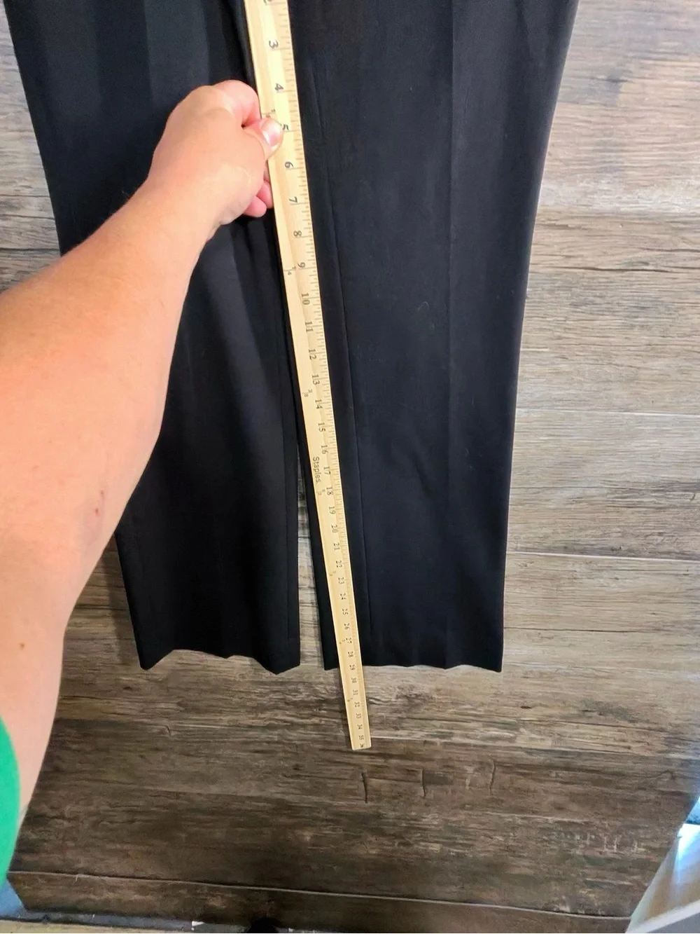 White House Black Market Black Wide-Leg Dress Pants